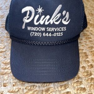 Port Authority Blue and White Snapback Hat with Classic Trim